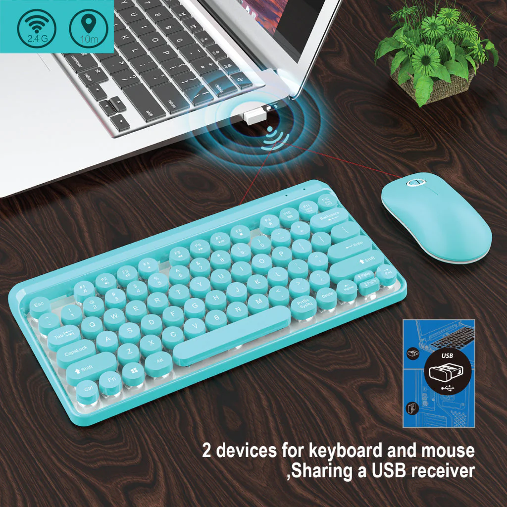 HXSJ - L100 Wireless Gaming Keyboard Mouse Combo - Image 5