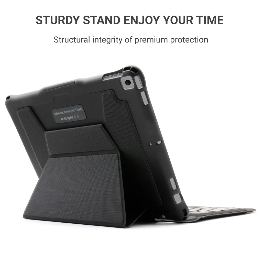 TECPHILE - JP381B Wireless Keyboard Case For iPad - Image 6