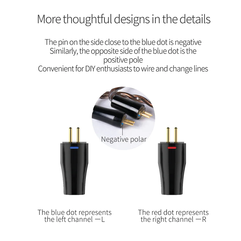 KBEAR - 4 Core Warmth Upgrade Cable for IEM - Image 22