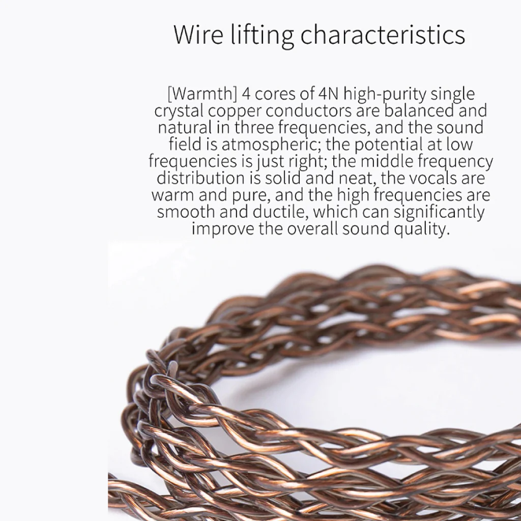 KBEAR - 4 Core Warmth Upgrade Cable for IEM - Image 23