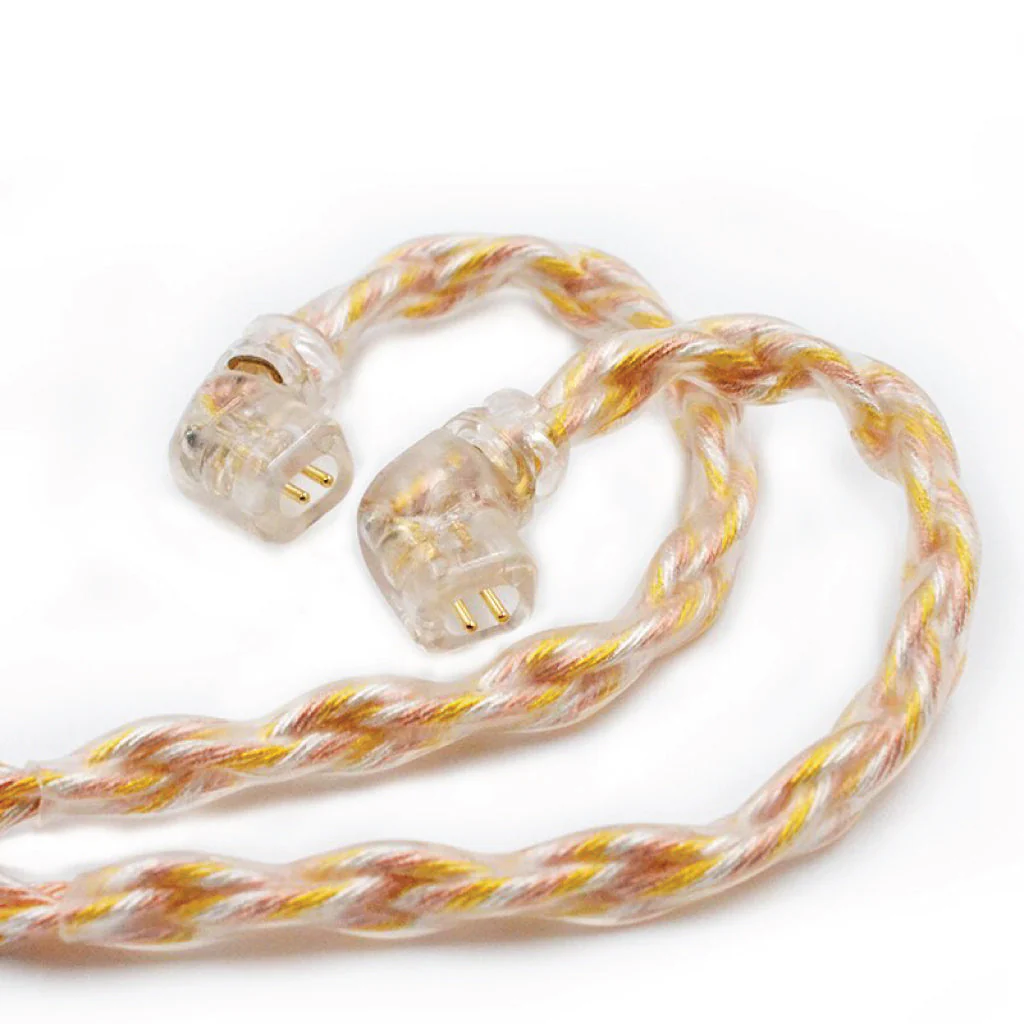 KZ - 8 Core Gold Silver & Copper Mixed Upgrade Cable For IEM - Image 4