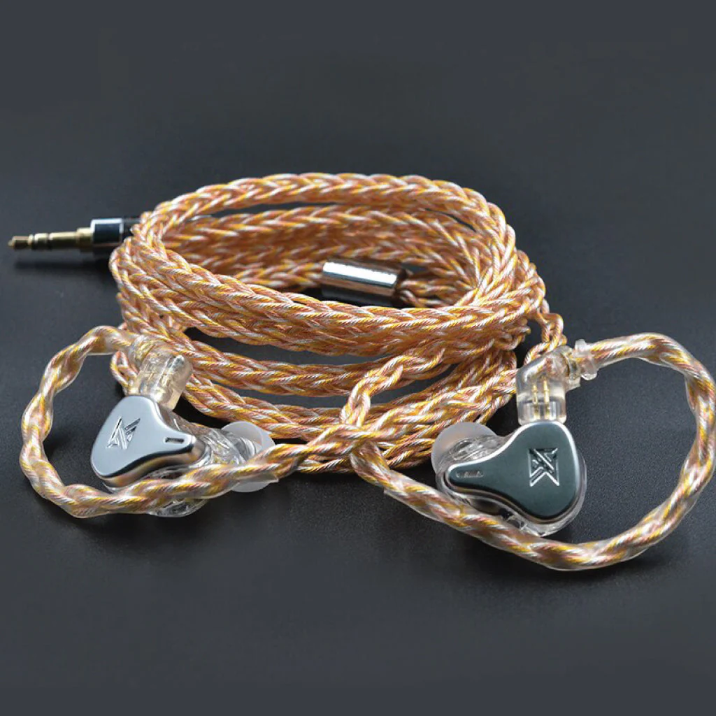 KZ - 8 Core Gold Silver & Copper Mixed Upgrade Cable For IEM - Image 7