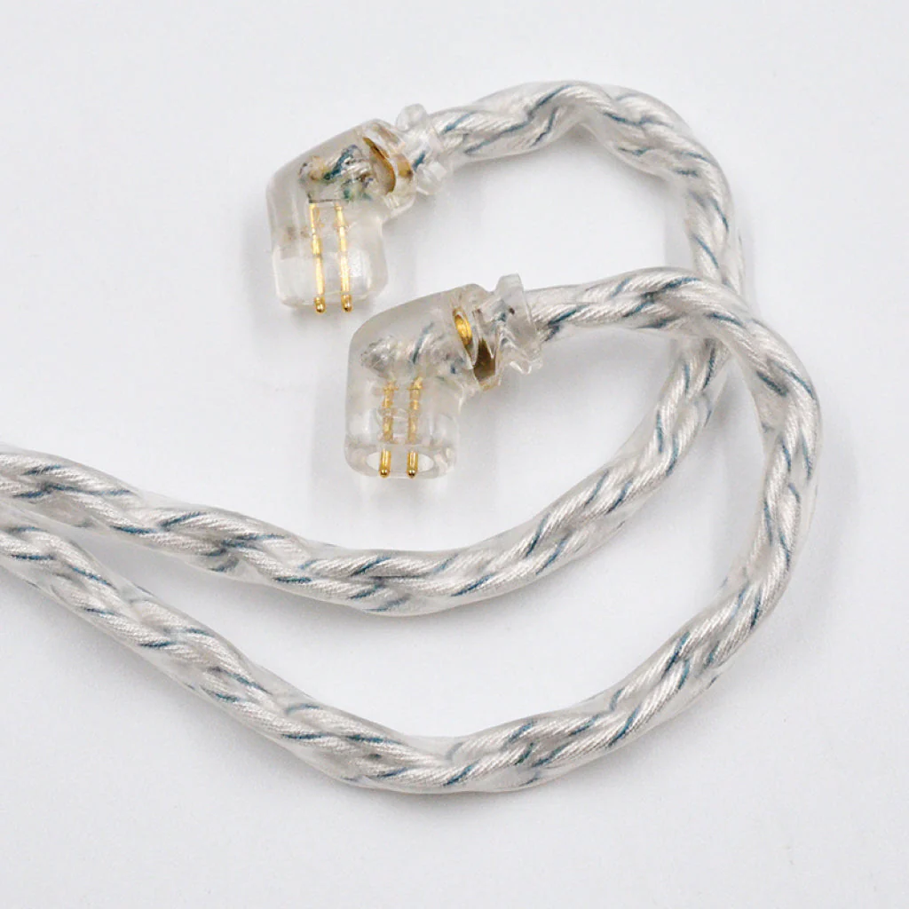 KZ - 8 Core Silver Blue Mixed Upgrade Cable for IEM - Image 3