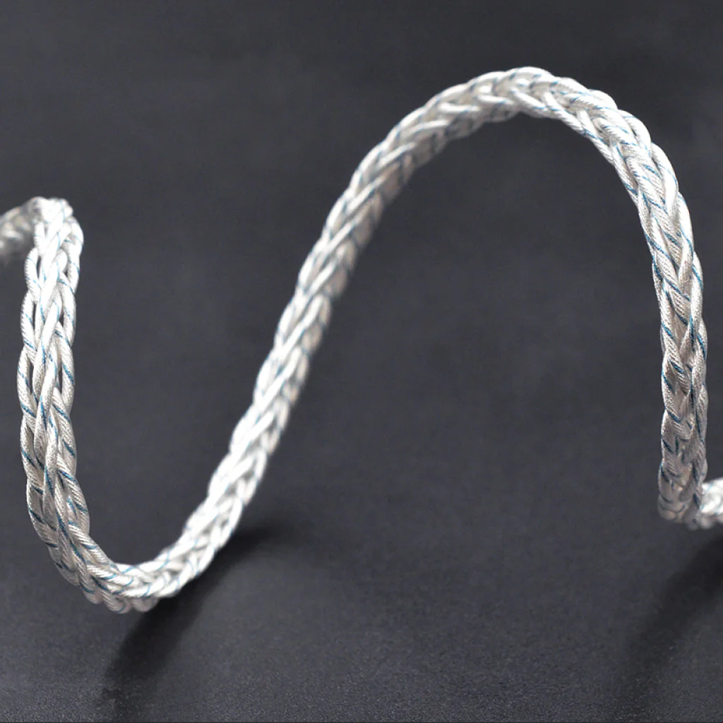 KZ - 8 Core Silver Blue Mixed Upgrade Cable for IEM - Image 6