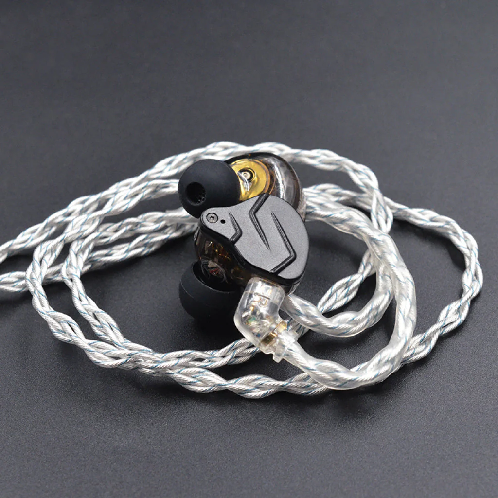 KZ - 8 Core Silver Blue Mixed Upgrade Cable for IEM - Image 8