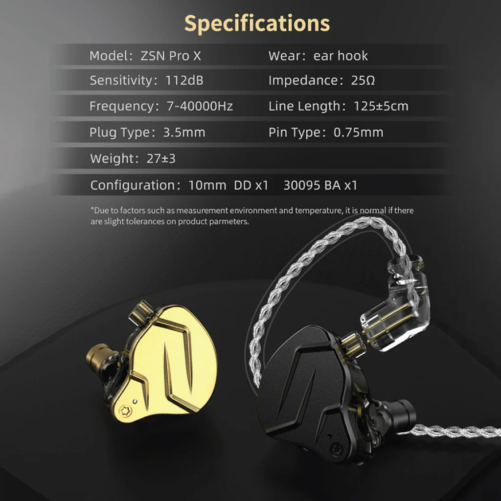 KZ - ZSN Pro X  1 DD + 1 BA Hybrid IEM - Image 49