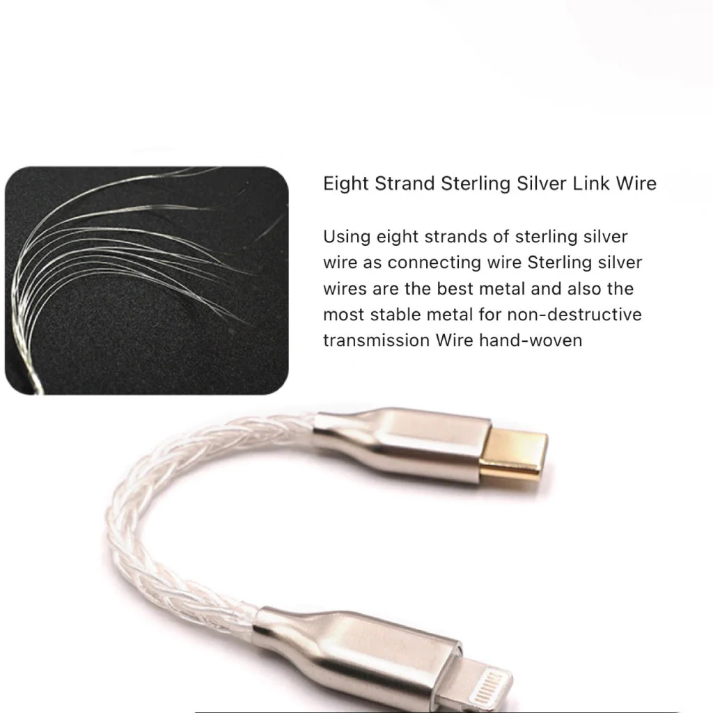 Meenova - Lighting to Type C Silver Plated Cable - Image 4