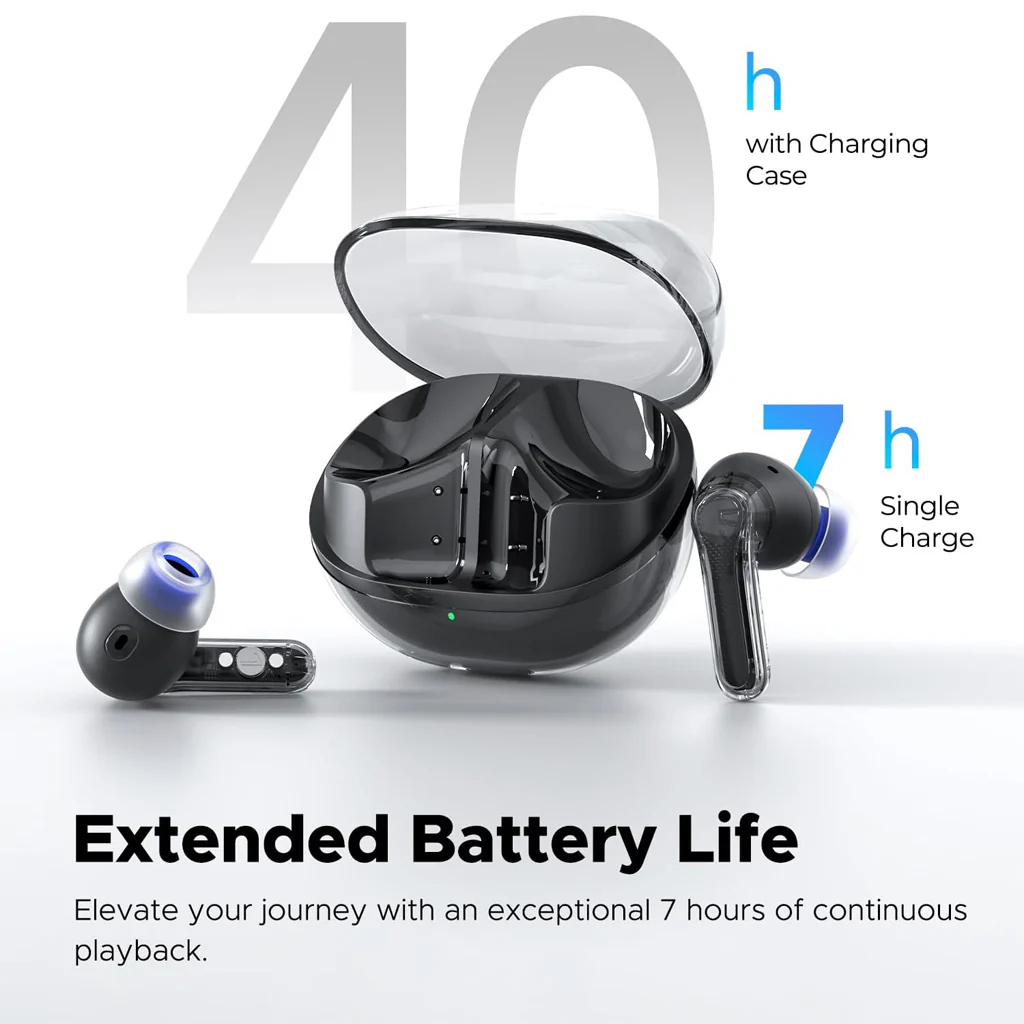 SoundPEATS Clear True Wireless Earbuds Dual ENC Mic, Gaming Mode, App Control - Image 5