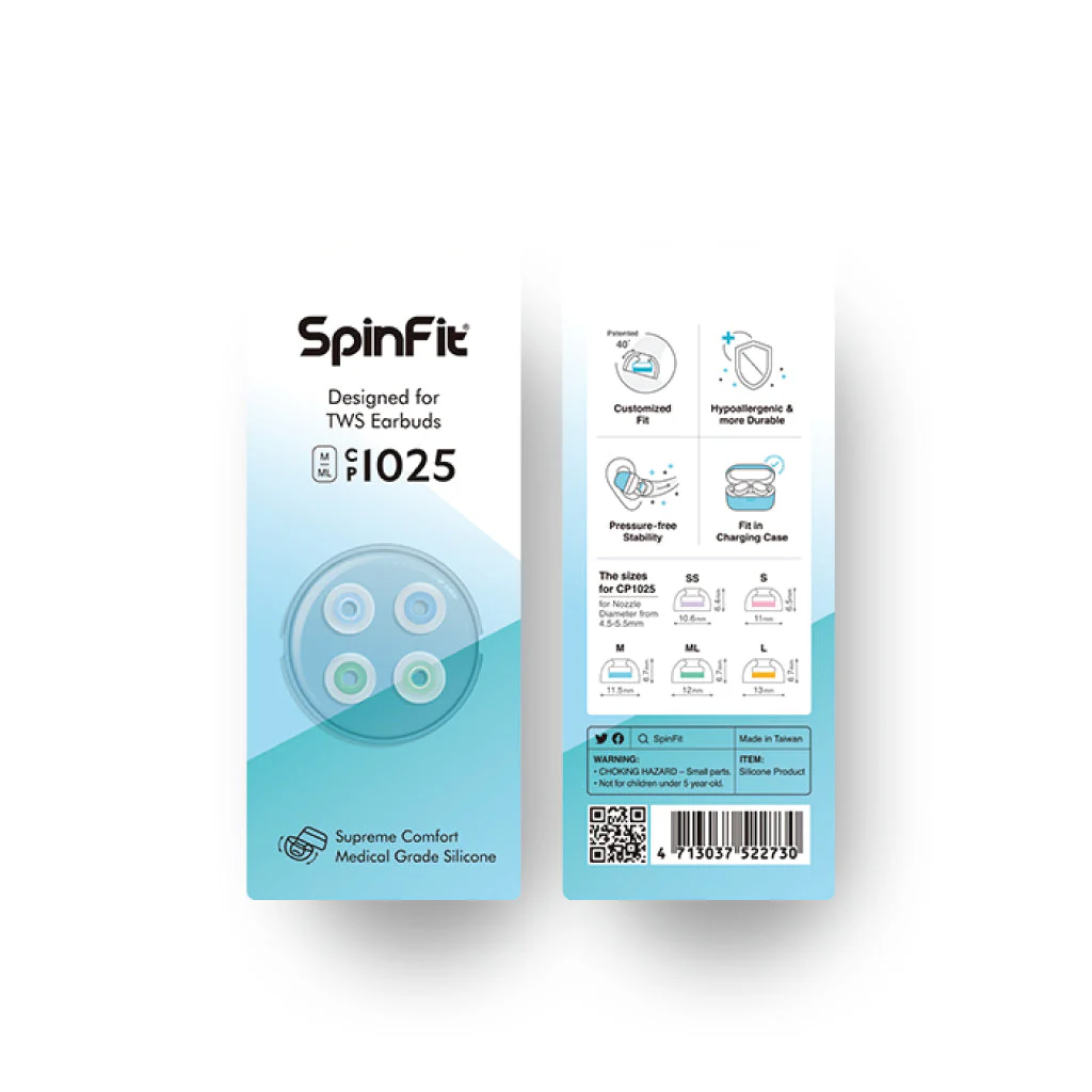 SpinFit - CP1025 Silicone Eartips for TWS - Image 13
