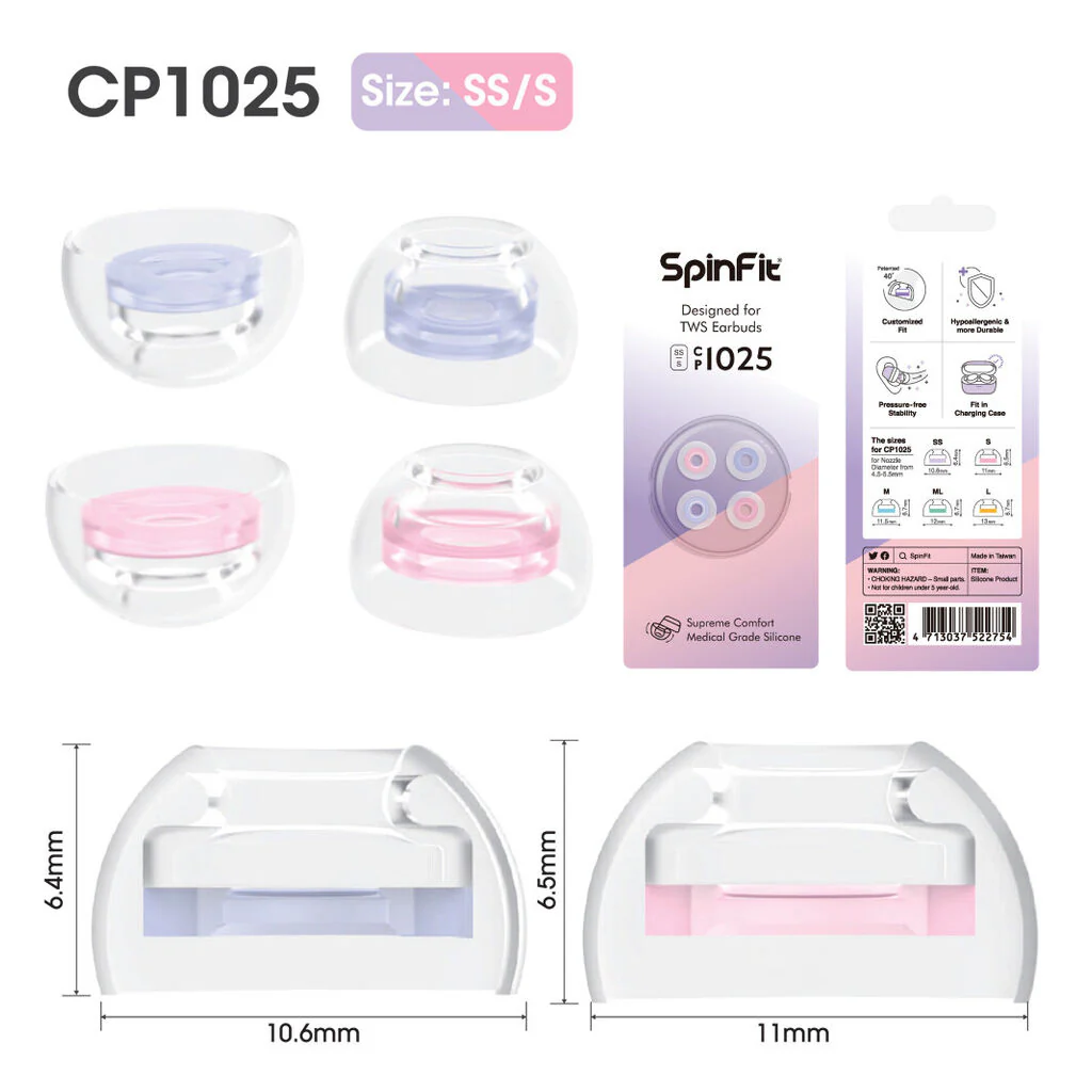 SpinFit - CP1025 Silicone Eartips for TWS - Image 40
