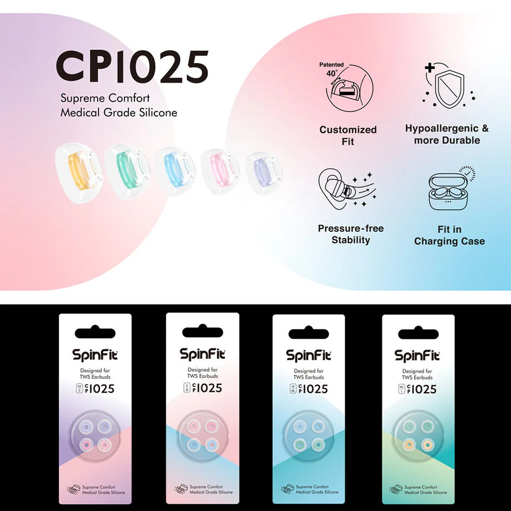 SpinFit - CP1025 Silicone Eartips for TWS - Image 44