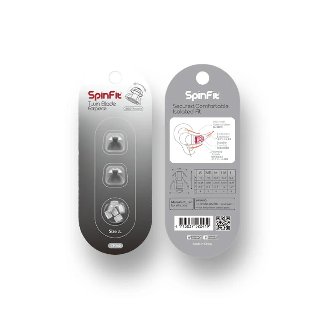 SpinFit - CP240 Twin Blade Eartips - Image 12