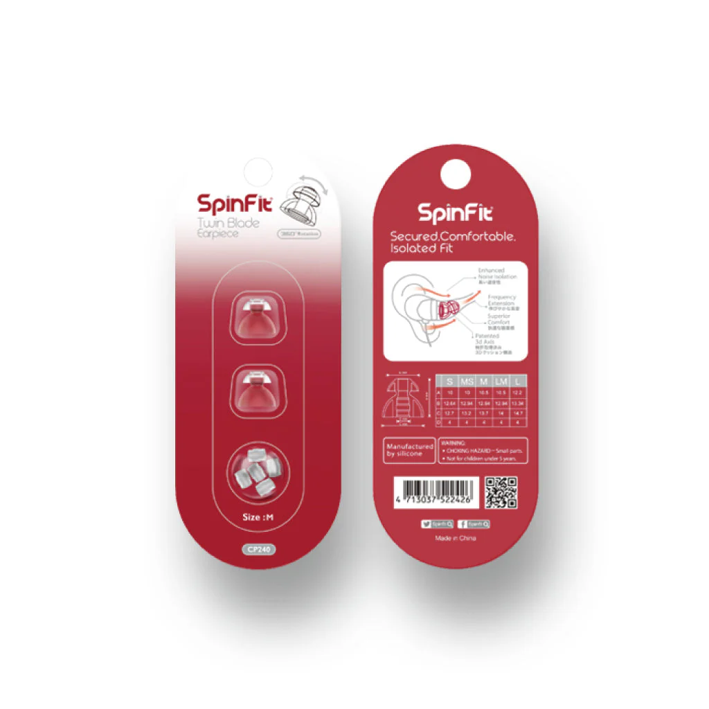 SpinFit - CP240 Twin Blade Eartips - Image 6