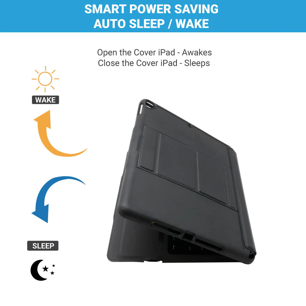 TECPHILE - T206 Wireless Keyboard Case For iPad - Image 6