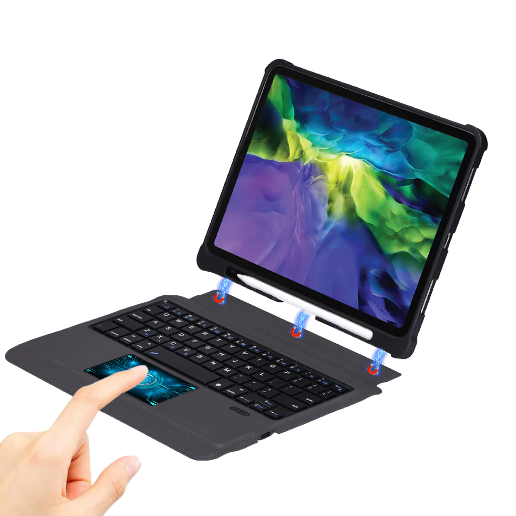 TECPHILE - T207 Wireless Keyboard Case For iPad - Image 3