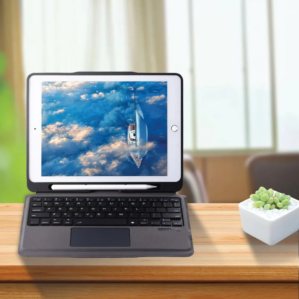 TECPHILE - T207 Wireless Keyboard Case For iPad - Image 7