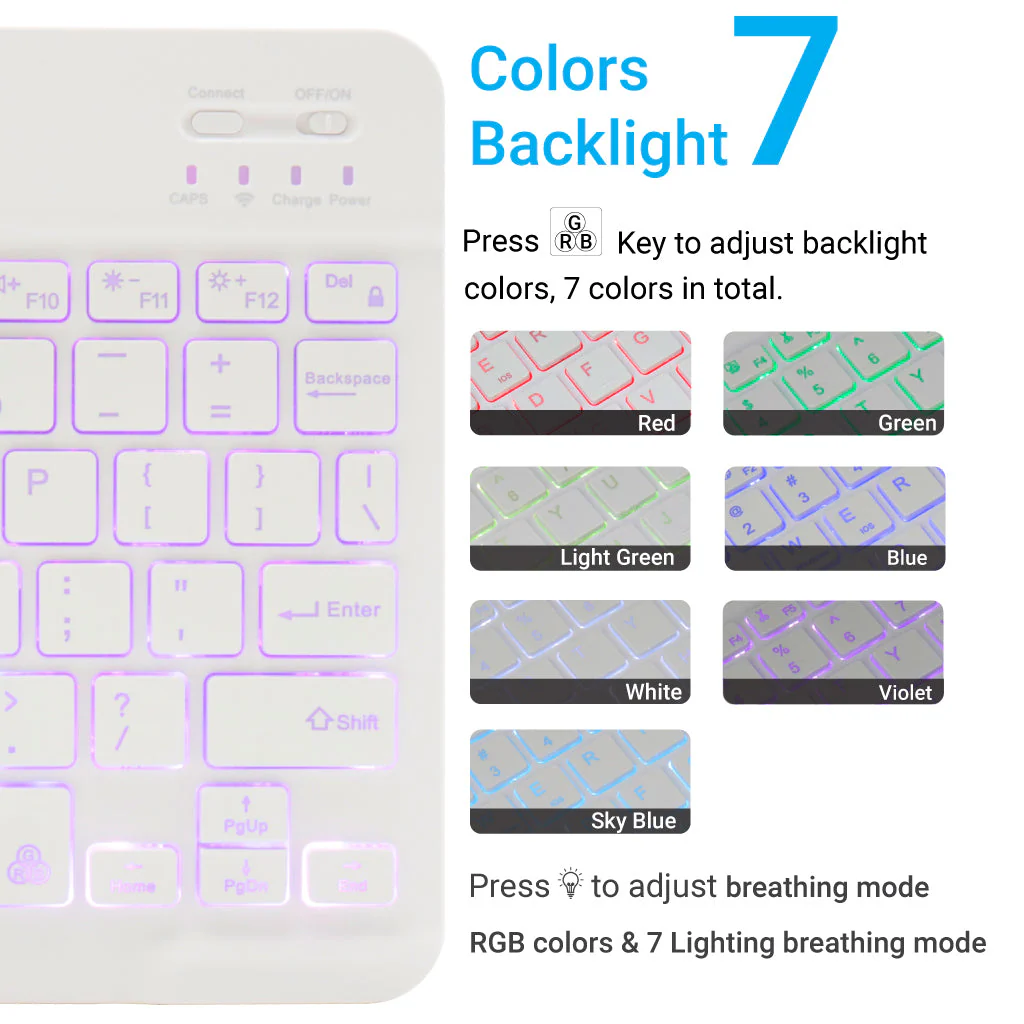 TECPHILE - CS030D Wireless Keyboard - Image 12