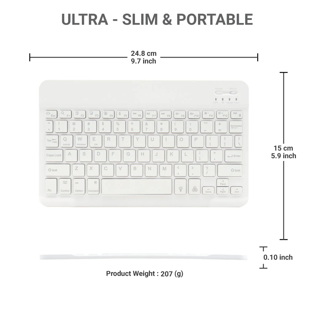 TECPHILE - CS030D Wireless Keyboard - Image 17