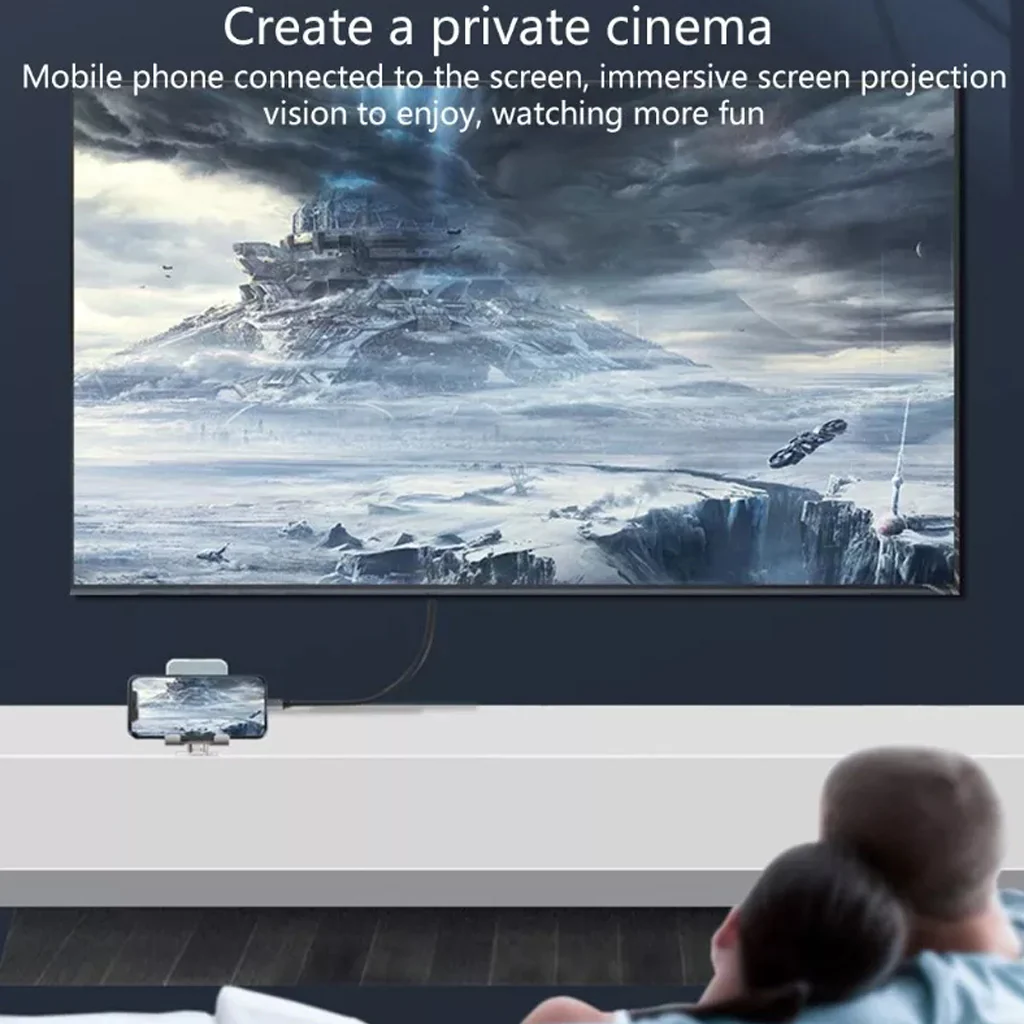TECPHILE 4K@60Hz HDMI Male to Type-C Male Converter Cable - Image 6