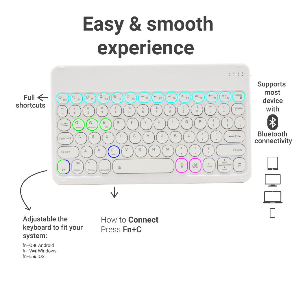 TECPHILE - X3D Wireless Keyboard - Image 15