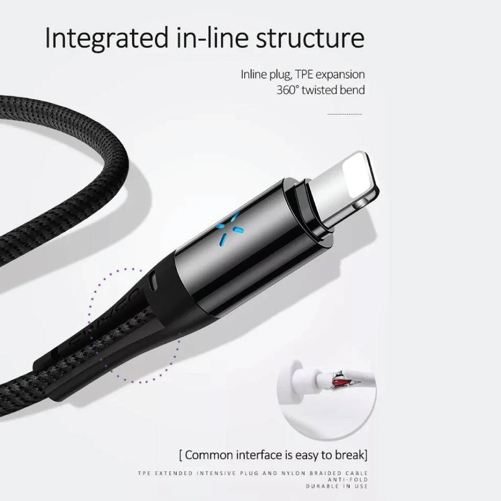USAMS - SJ-240  Auto Disconnect Fast Charging Cable - Image 4
