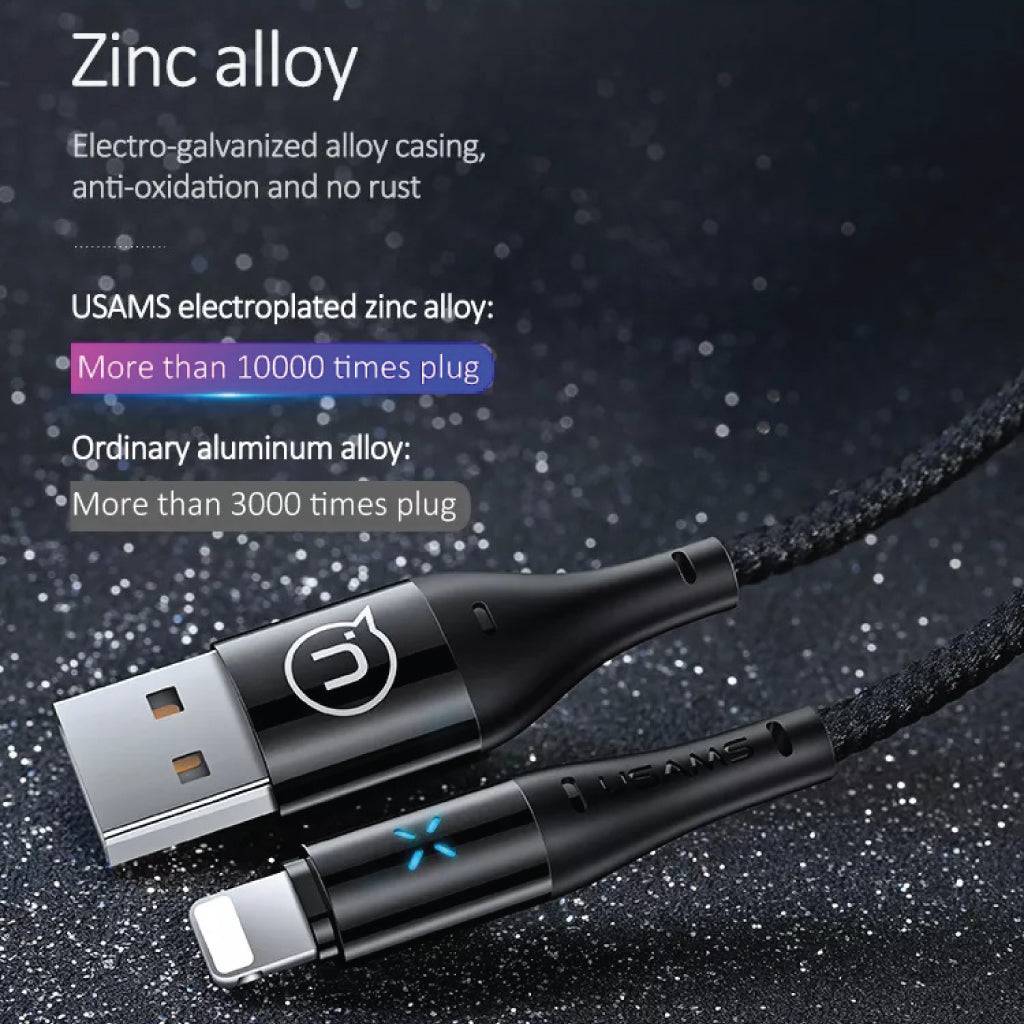 USAMS - SJ-240  Auto Disconnect Fast Charging Cable - Image 6