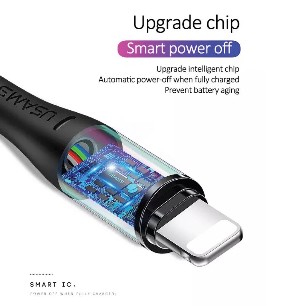 USAMS - SJ-240  Auto Disconnect Fast Charging Cable - Image 9